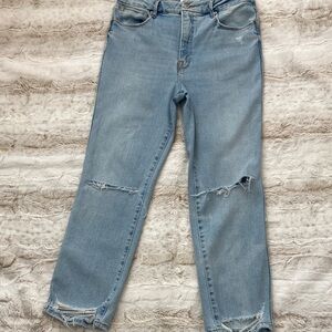 Good American Light Blue Cropped Jeans